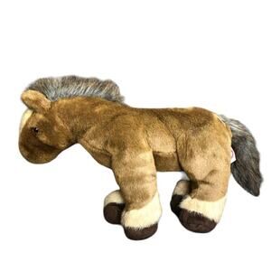 Ty Classic Tornado Horse Plush 13" Clydesdale Vintage 2002 Stuffed Pony Floppy